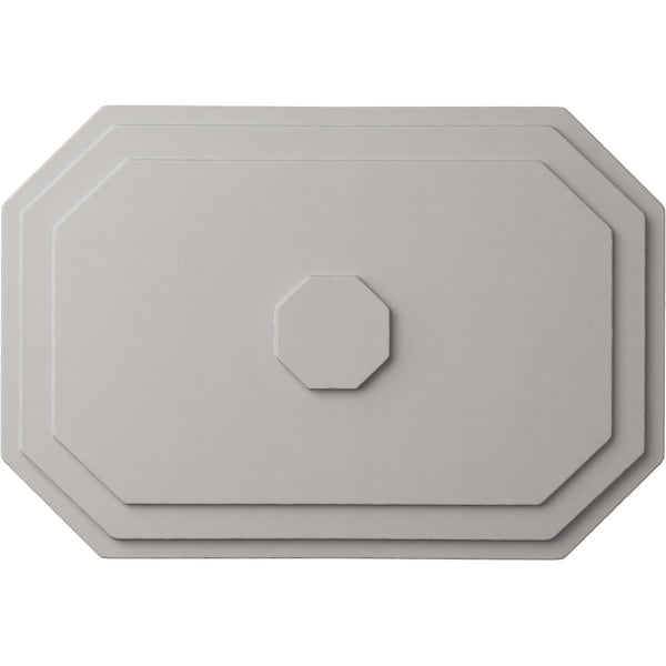 Ekena Millwork Felix Ceiling Medallion, Hand-Painted Ultra Pure White, 25 1/4"W x 17 1/4"H x 1 3/4"P CM25FEUWF - main